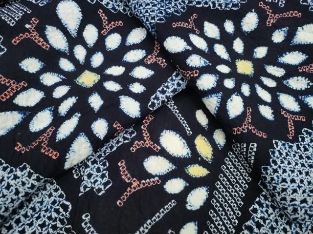 鯉が泳いでます♡ 洗える夏着物 【波と鯉とストライプ】撫松庵などお