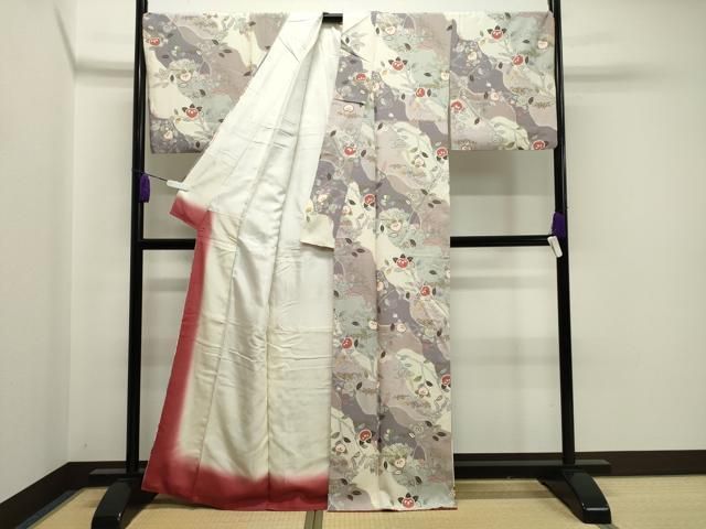 平和屋着物●上質な小紋　橘飛鳥文　金彩　正絹　逸品　CABA1208gh 平和屋着物○上質な小紋 橘飛鳥文 金彩 正絹 逸品 CABA1208gh - メルカリ