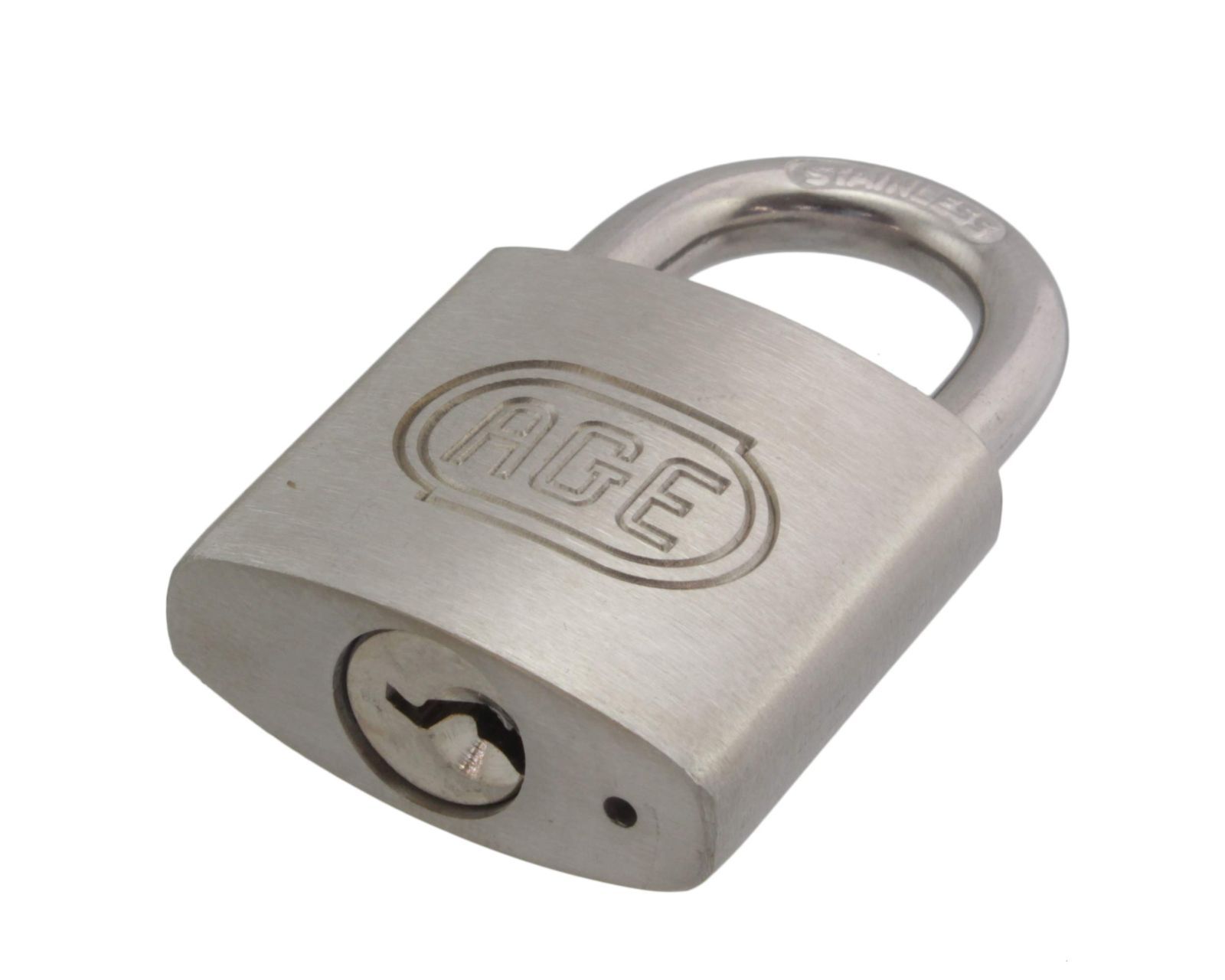 30 mm 南京錠 3本キー ダブルロック ステンレス製 錆 汚れに強い 72821 Age ハイロジック