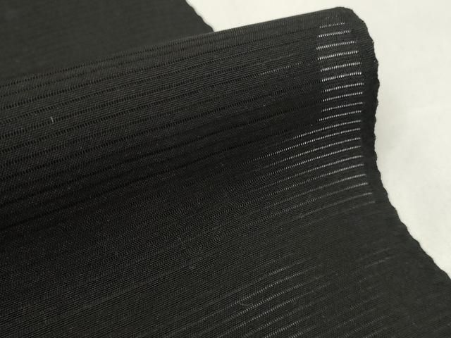 平和屋着物＊夏物　黒紋付　黒反物　着尺　絽　甲州黒　京染　逸品　未使用　DAAW8226zzz 平和屋着物＊夏物 黒紋付 黒反物 着尺 絽 甲州黒 京染 逸品 未