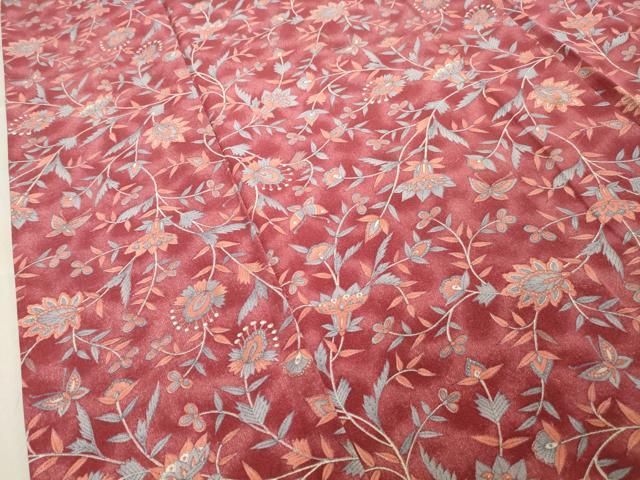 平和屋着物○上質な小紋 更紗花蝶文 正絹 逸品 CABA1231gh - メルカリ