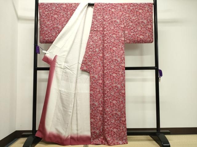 平和屋着物●上質な小紋　更紗花蝶文　正絹　逸品　CABA1231gh 平和屋着物○上質な小紋 更紗花蝶文 正絹 逸品 CABA1231gh - メルカリ