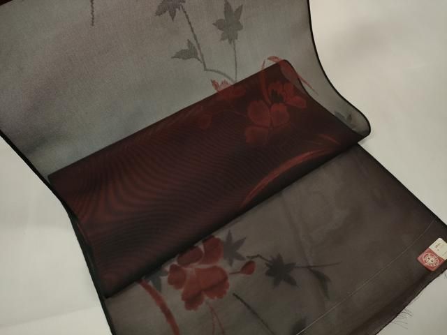 平和屋着物▽西陣 羽織・コート 反物 羽尺 スリーシーズン 春夏秋 紗 枝