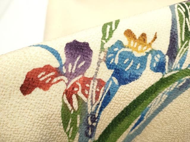 きものヱビス■ ホリヒロシ 染繍縮緬地名古屋帯 きものヱビス□ ホリヒロシ 染繍縮緬地名古屋帯 - メルカリ