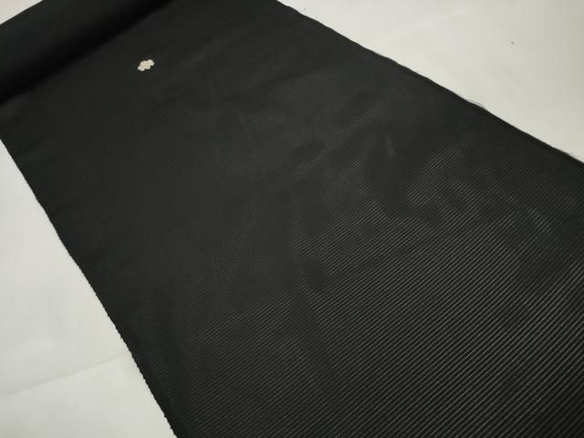 平和屋着物＊夏物 黒紋付 良い 黒反物 着尺 絽 洗える着物 未使用