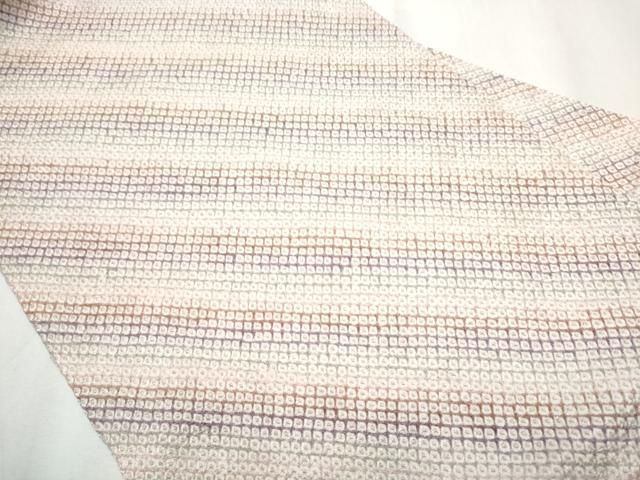 平和屋着物○全通柄 九寸名古屋帯 総絞り 斜線文 正絹