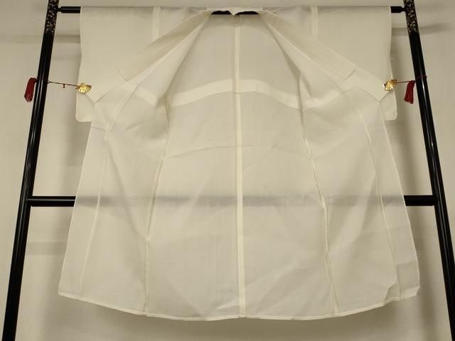 平和屋着物＊夏物　長襦袢　紗　鳥の子色　麻　逸品　AABC9434jd 平和屋着物＊夏物 長襦袢 紗 鳥の子色 麻 逸品 AABC9434jd