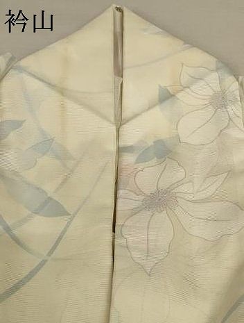 平和屋着物＊夏物 小紋 絽 草花文 洗える着物 AABC9439jd