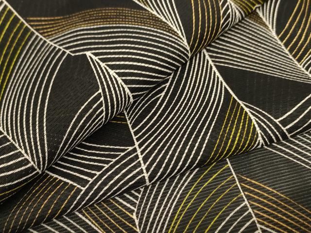 平和屋着物＊夏物 小紋 絽 幾何学文様 洗える着物 AABC9440jd