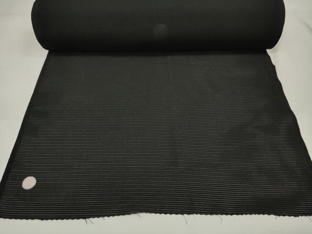 平和屋着物＊夏物 黒紋付 黒反物 着尺 絽 洗える着物 未使用