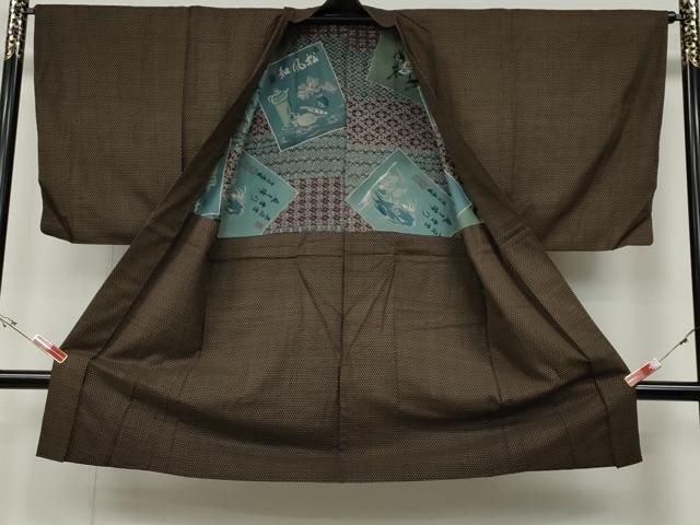 平和屋着物○訪問着 紬地 唐子遊び 正絹 逸品 CABA1720ut