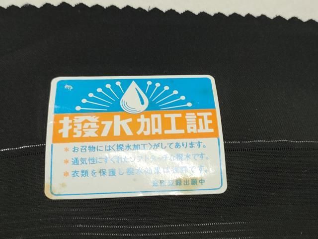 平和屋着物＊夏物 黒紋付 黒反物 着尺 京草木染 逸品 未使用 DAAW8152zzz