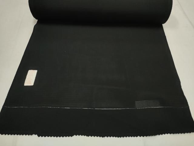 平和屋着物＊夏物　黒紋付　黒反物　着尺　京草木染　逸品　未使用　DAAW8152zzz 平和屋着物＊夏物 黒紋付 黒反物 着尺 京草木染 逸品 未使用 DAAW8152zzz