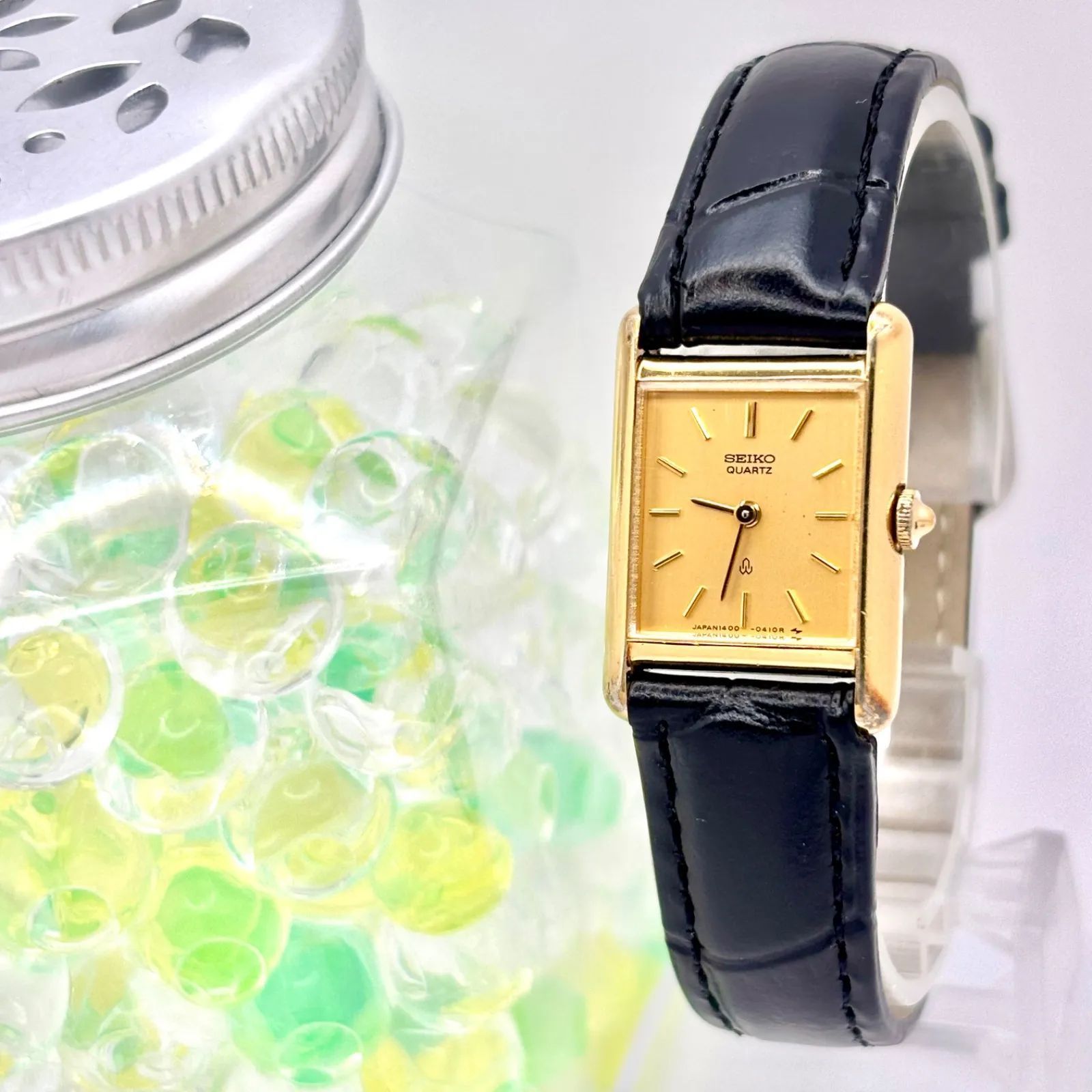 稼動 腕時計　SEIKO セイコー　新品電池　レディース　ゴールド　D83 新品電池】SEIKO セイコー レディース 腕時計 ゴールド