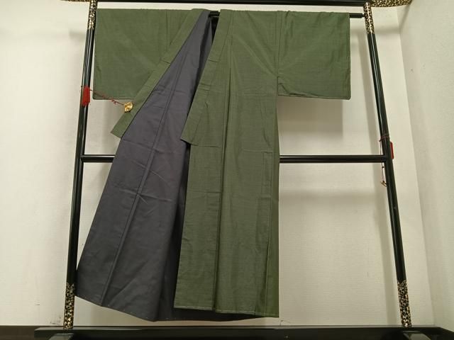 平和屋着物○男性 本場村山大島紬 アンサンブル 亀甲絣 正絹 逸品