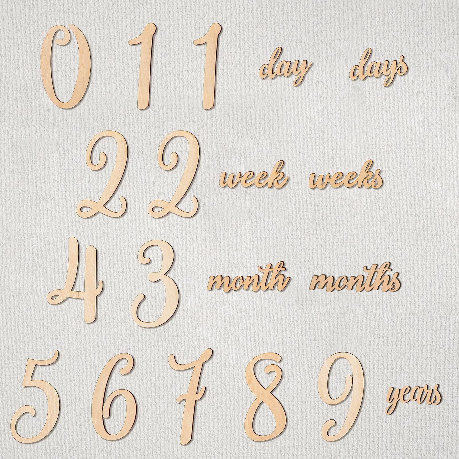 新生児 赤ちゃん 成長記録に 撮影アイテム 写真道具 記念 天然木材 ウッド 出産祝い セット ベビーマンスリーカード ニューボーンフォト 月齢フォト Babe Promise