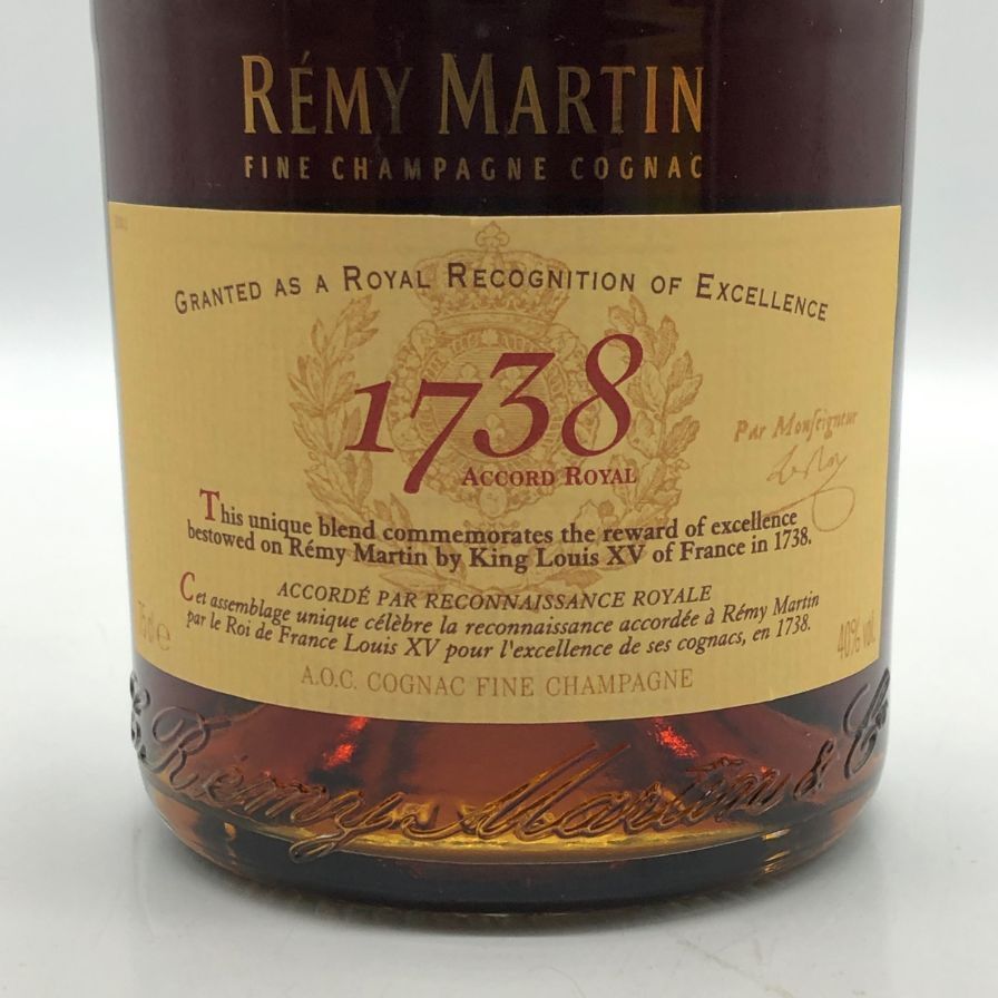 レミーマルタン 1738 アコードロイヤル 750ml 40%【O1】 - メルカリ