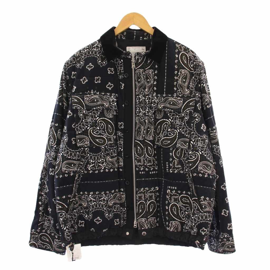 サカイ sacai タグ付き Bandana Quilted Jacket バンダナキルティング