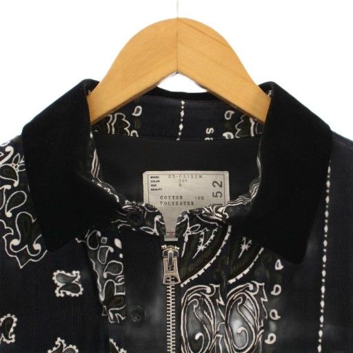 4新品51%of sacai バンダナ ブランドロゴ ブルゾン ジャケット 中綿 4新品51%of sacai バンダナ ブランドロゴ ブルゾン ジャケット 中綿