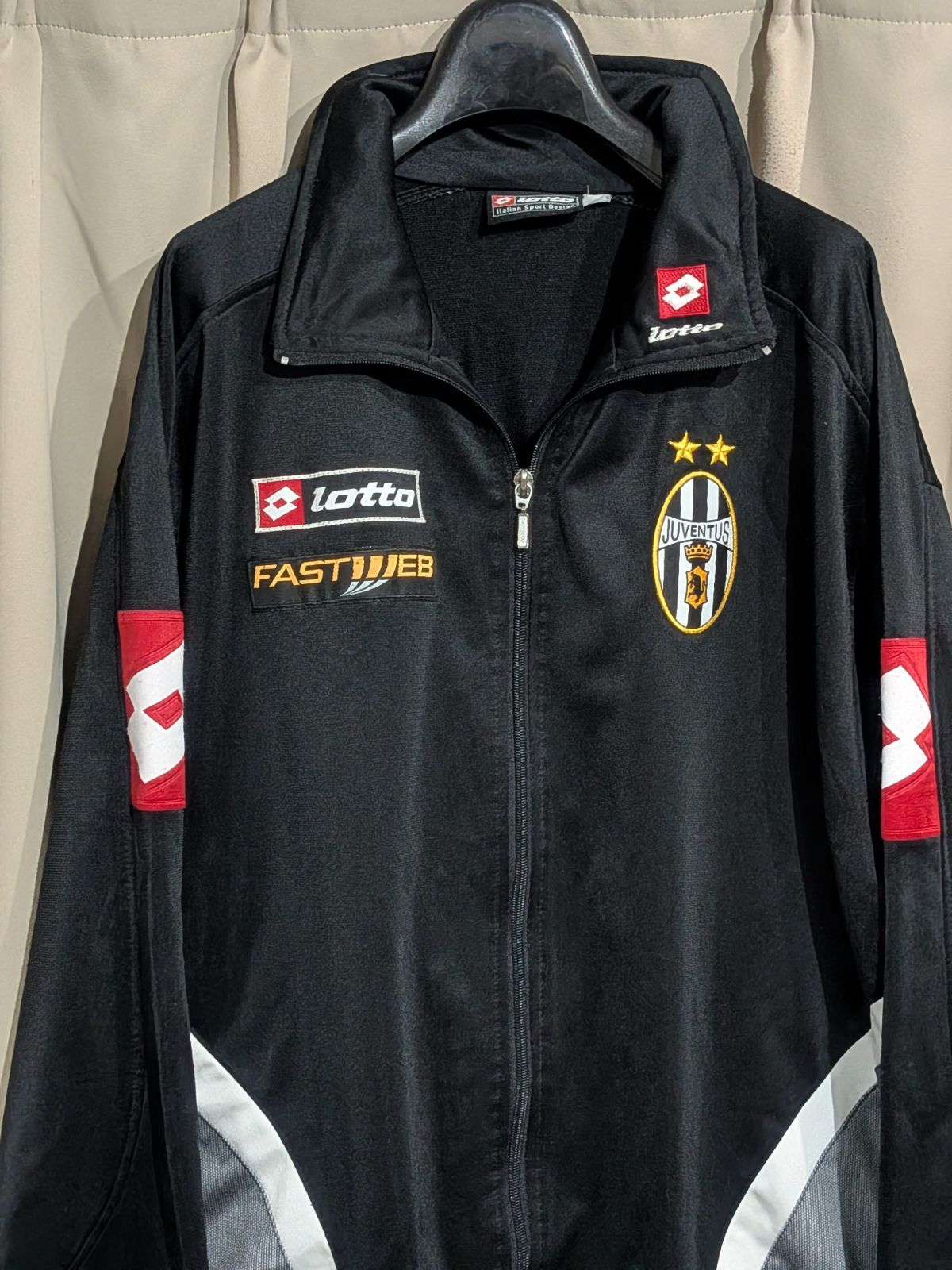 2001-02 ロット LOTTO セリエA ユベントス ジャージ L 黒 - メルカリ