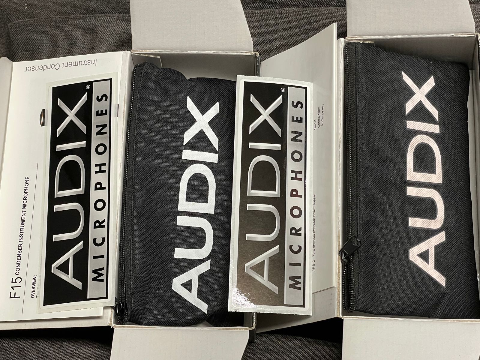 AUDIX f15 コンデンサー マイクロフォン 2本セット 中古良品 動作確認