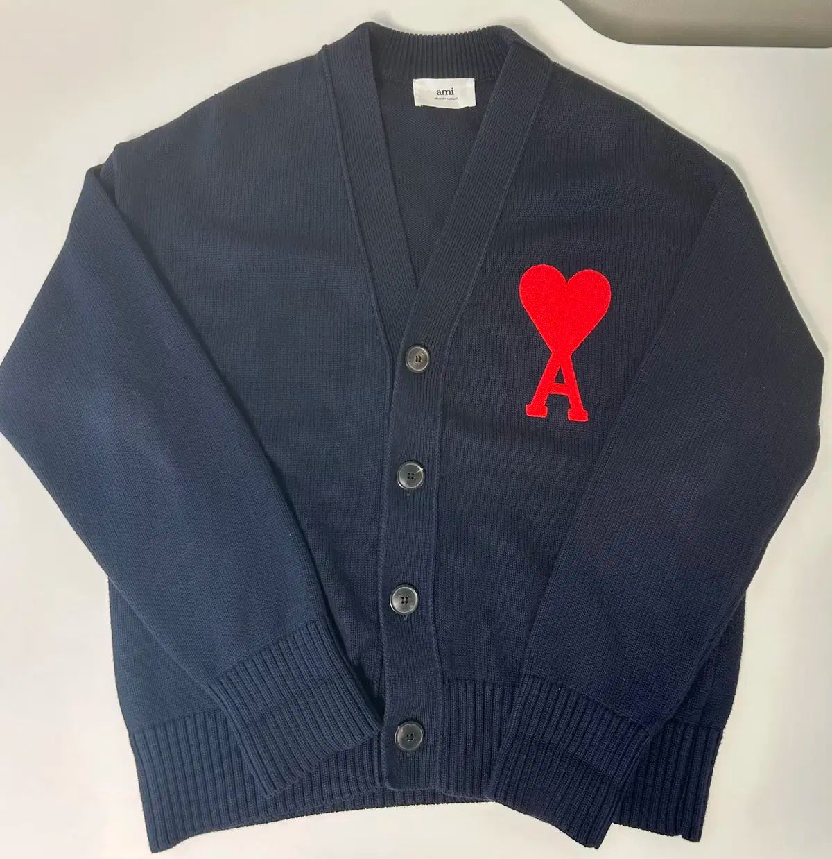 ami ネイビー カーディガン Ami ネイビー（紺）系 S AMI PARIS(アミ パリス) カーディガン