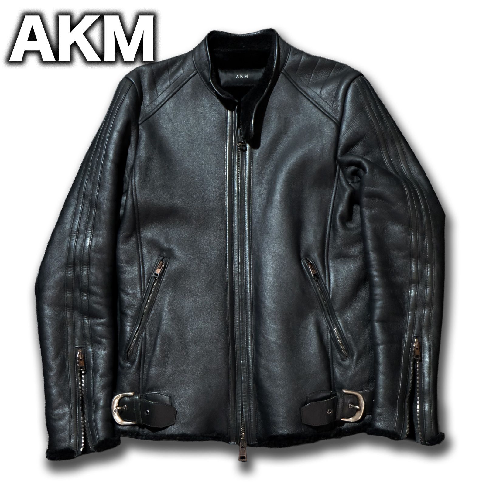 定価36万 AKM RIBA lamb single riders JKT Mサイズ シルバー925