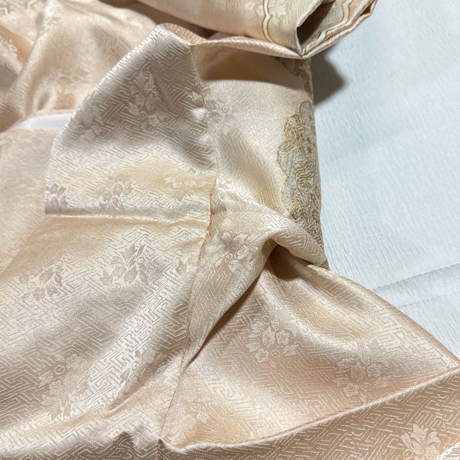 訪問着 正絹 フルセット 雲 金駒刺繍 - メルカリ