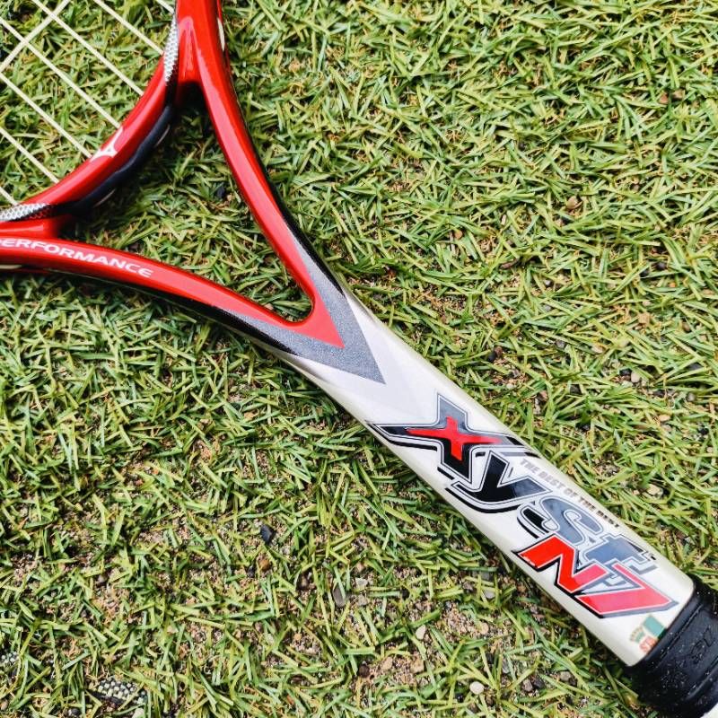 xyst N7　ジスト　n-7　mizuno　ミズノ　ソフトテニス　ラケット 美品】MIZUNO ミズノ xyst N7 ジスト レッド 軟式テニスラケット 0U