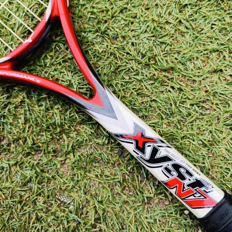 美品】MIZUNO ミズノ xyst N7 ジスト レッド 軟式テニスラケット 0U