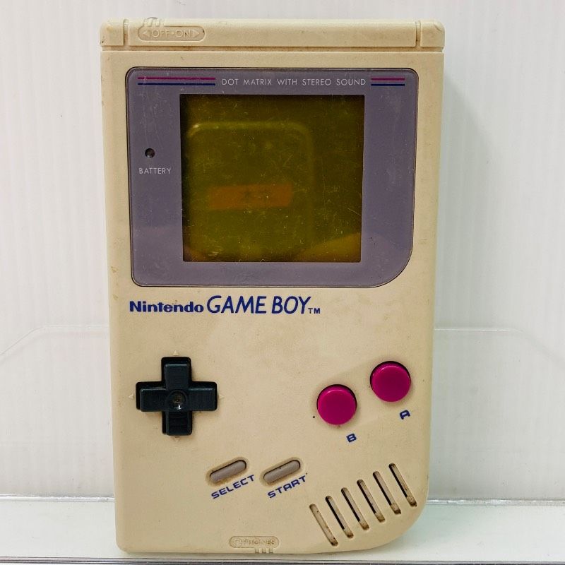 【レトロ】ゲームボーイ本体　＊動作確認済 動作確認済み】任天堂 GBハード ゲームボーイ 本体 グレー 初代 3