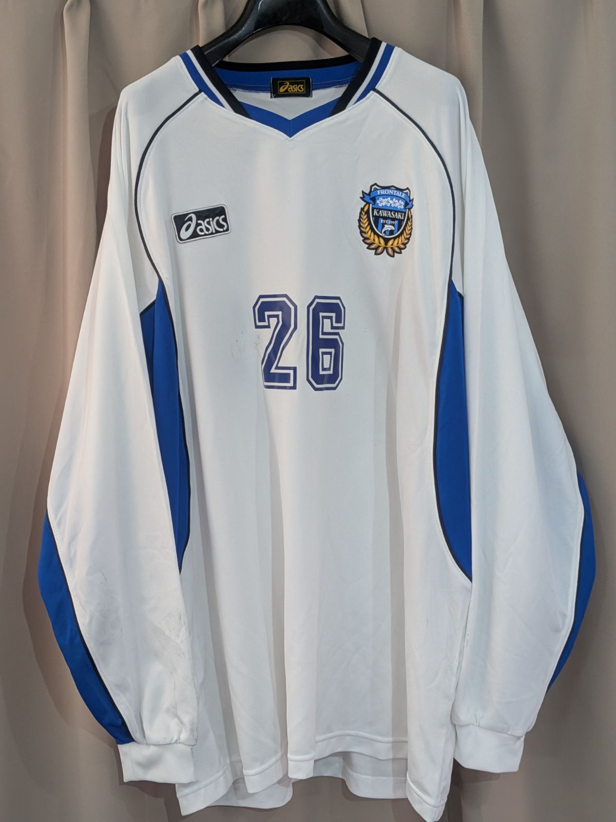 asics アシックス 川崎フロンターレ 長袖 ユニフォーム XO 白 - メルカリ