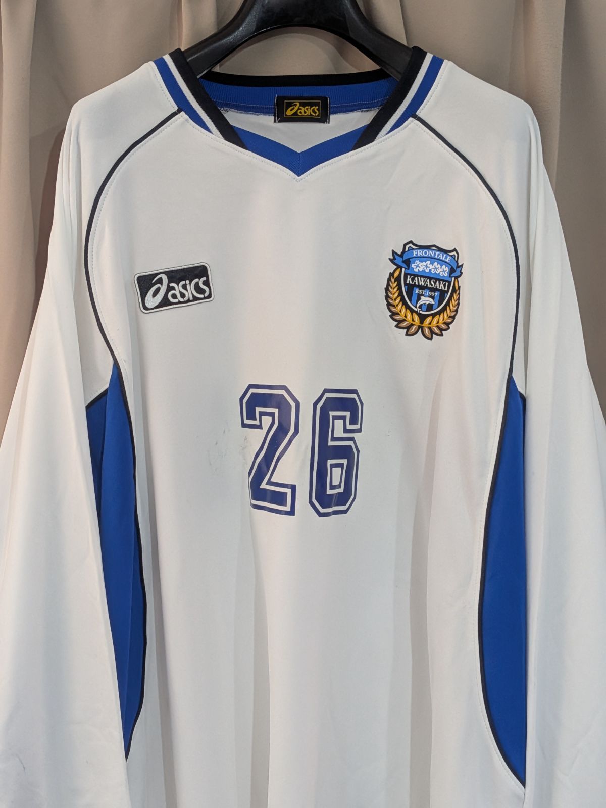 asics アシックス 川崎フロンターレ 長袖 ユニフォーム XO 白 - メルカリ