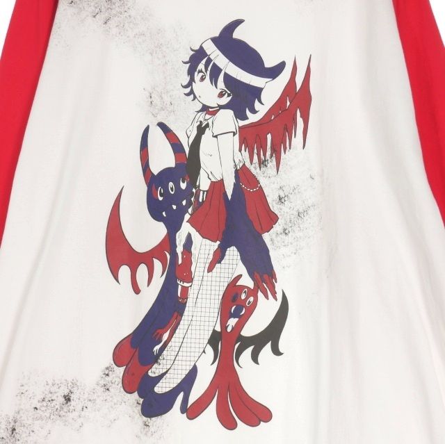 キディル KIDILL 25AW PUNK GIRL RAGLAN T-SHIRT ラグラン プリントT