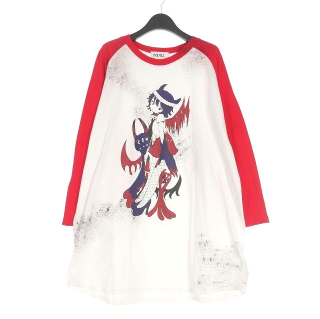 キディル KIDILL 25AW PUNK GIRL RAGLAN T-SHIRT ラグラン プリントT