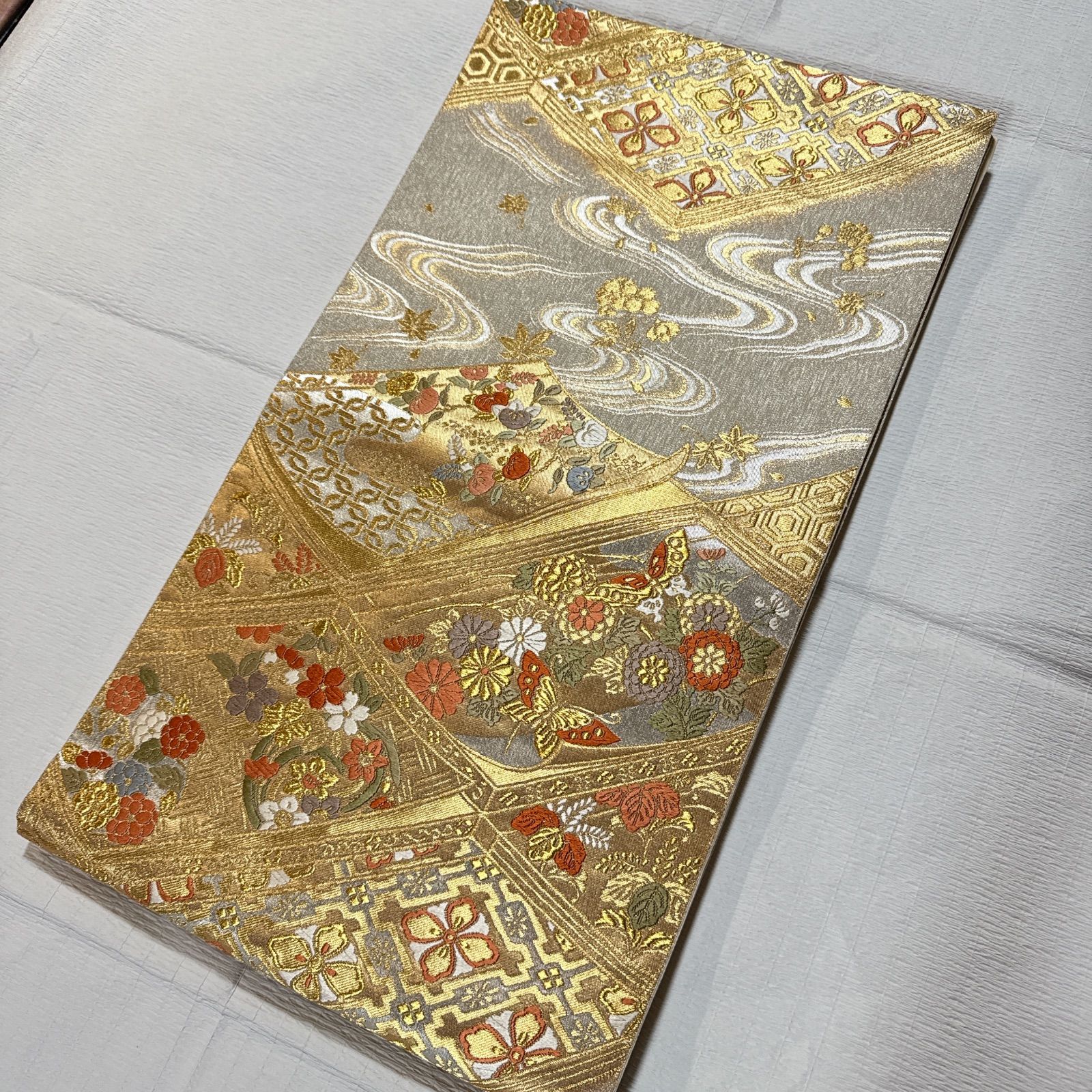 訪問着 袋帯 正絹 フルセット 薄黄色 - メルカリ