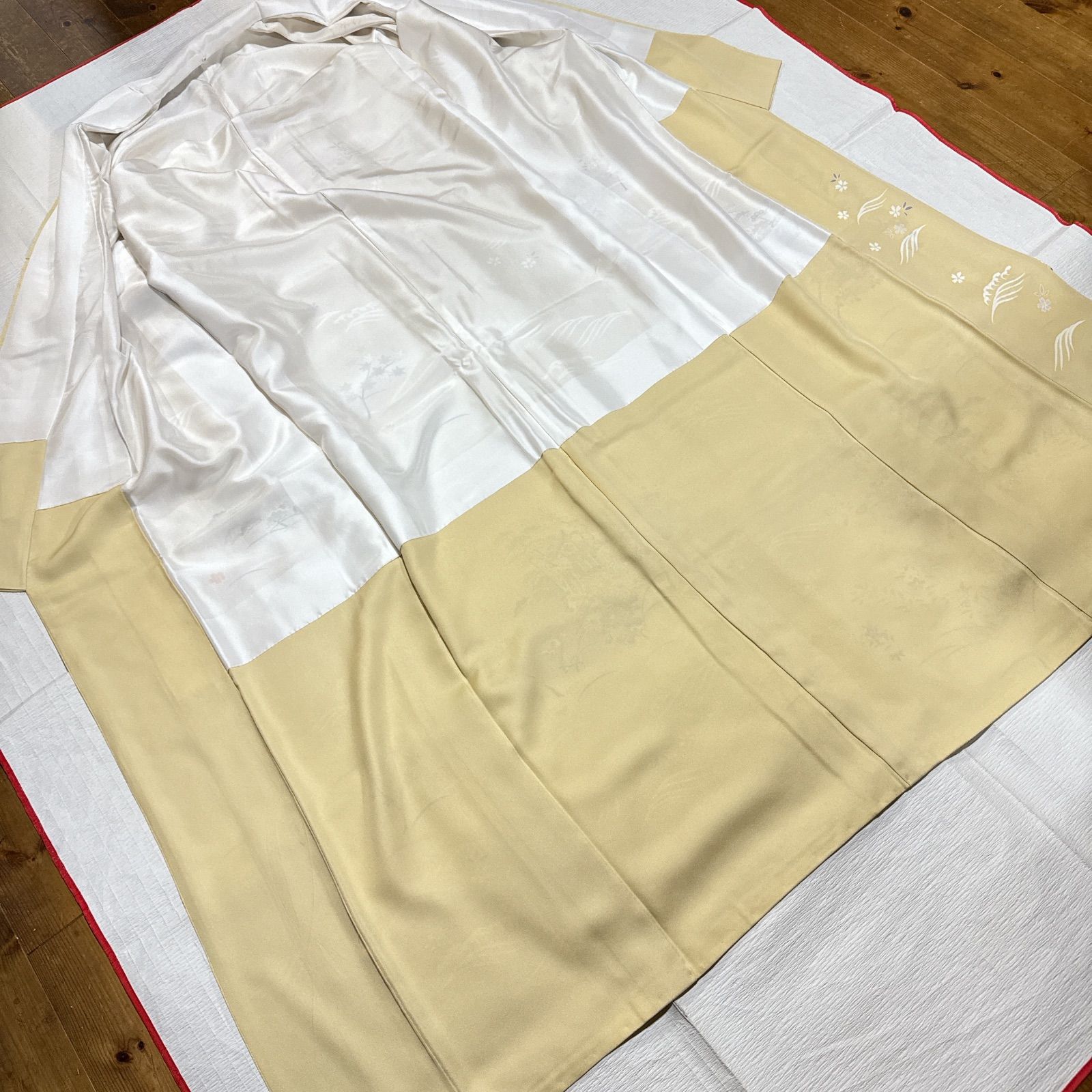 訪問着 袋帯 正絹 フルセット 薄黄色 - メルカリ