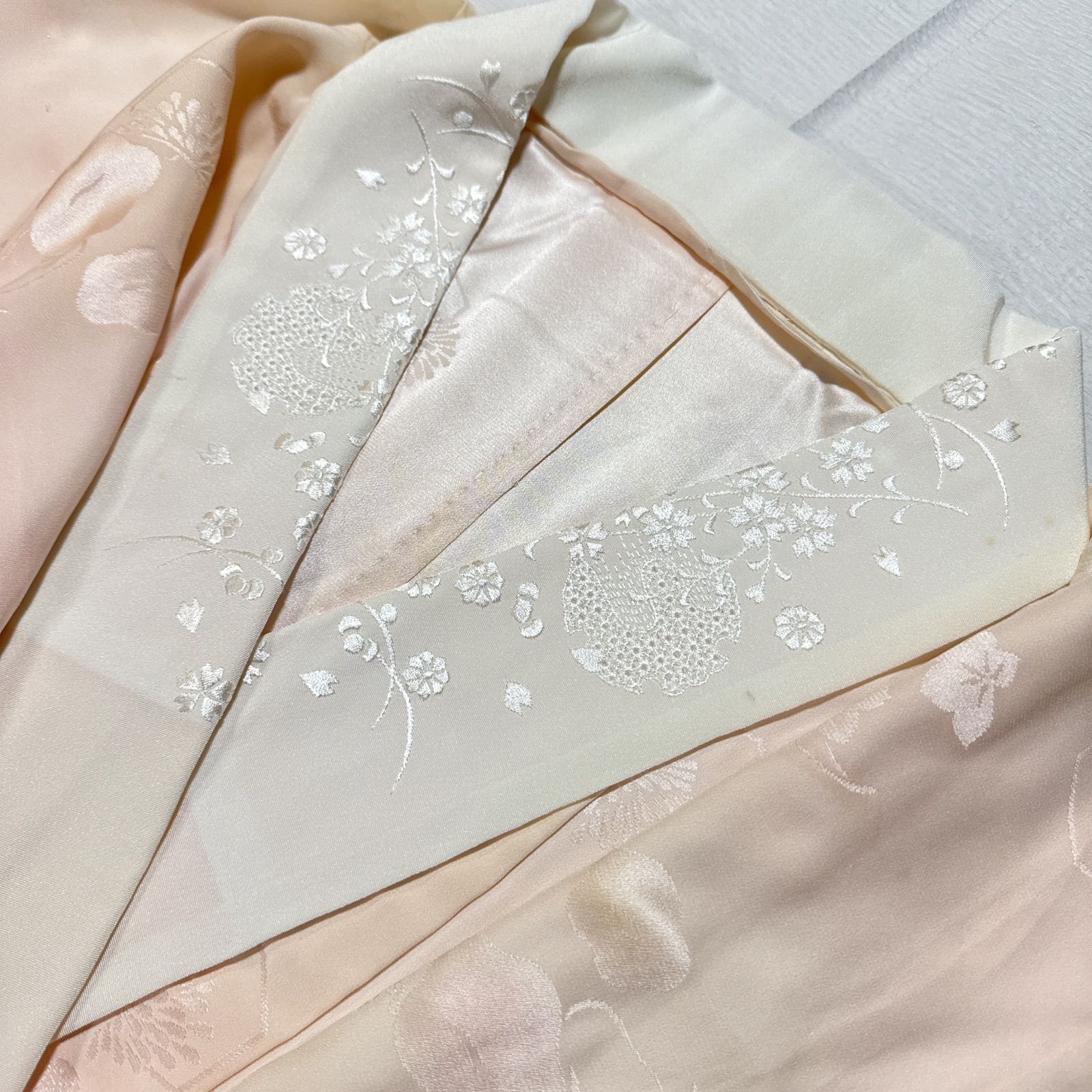 訪問着　袋帯　正絹　フルセット　薄黄色 訪問着 袋帯 正絹 フルセット 薄黄色 - メルカリ