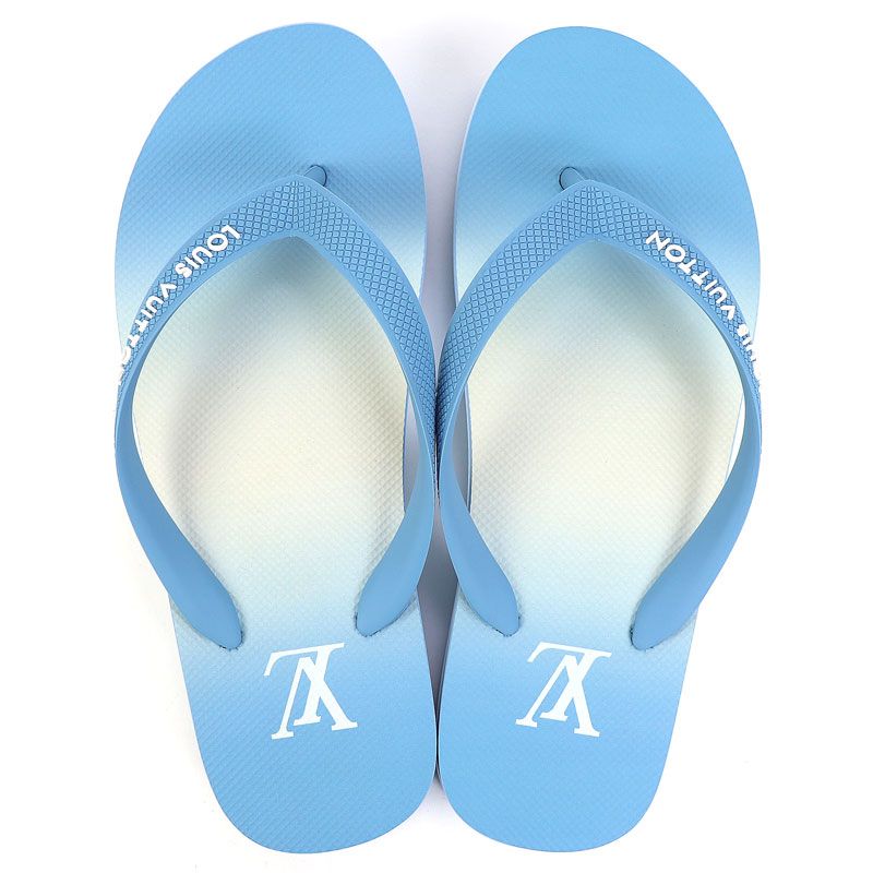 LOUIS VUITTON ルイ ヴィトン ビーチサンダル ラバー 水色 ルイヴィトン 1A8T5F アーケードライン トング ビーチサンダル 21SS