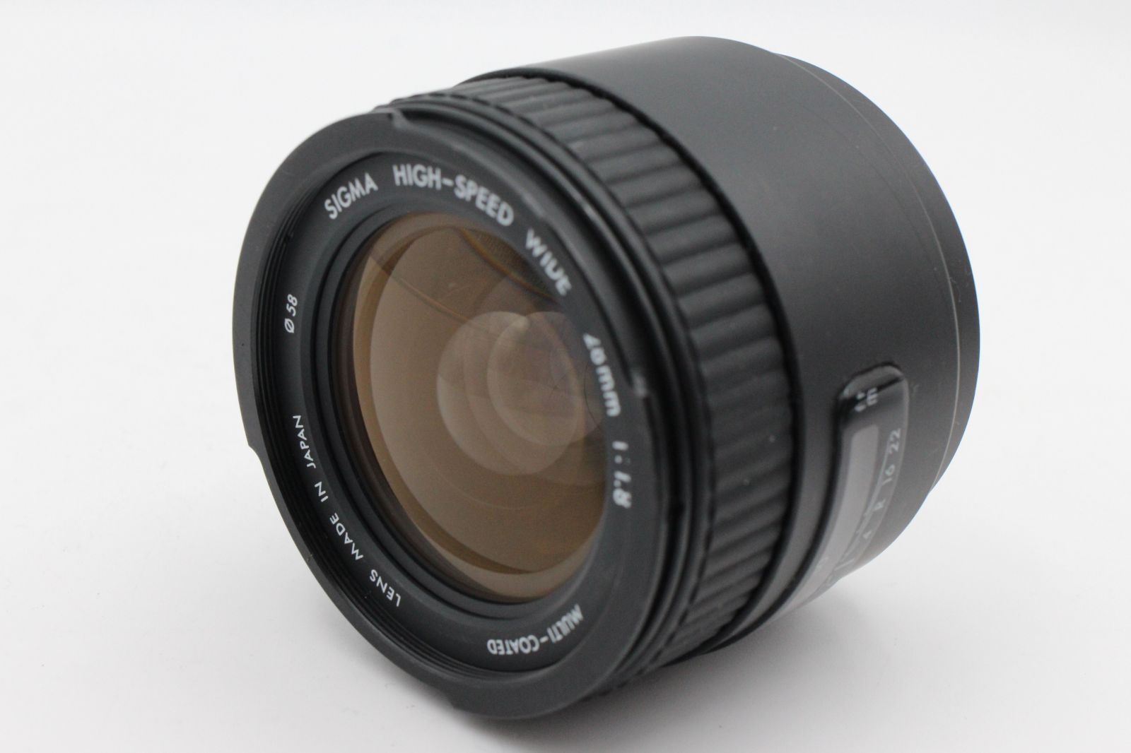 美品☆シグマ SIGMA HIGH-SPEED WIDE 28mm f1.8 MULTI-COATED ミノルタ