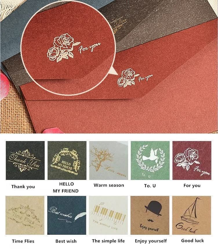 結婚式 招待状 お祝い セット 大量 挨拶状 お洒落 便箋セット レッド 手紙 封筒 For シンプル 大人 you おしゃれ レターセット