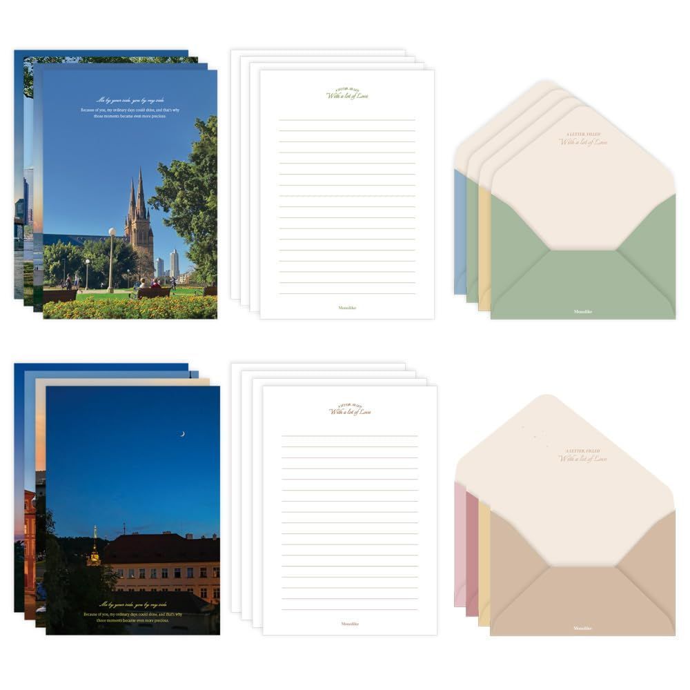 便箋 類 Set Paper Letter Sky Life 封筒 the Capture セット 8種 ライフ スカイ レター モノライク
