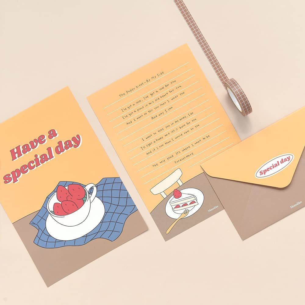 Paper Set Letter ver 1 類 Newtro In Fall 便箋 セット 8種 封筒 モノライクポールインニュートロver