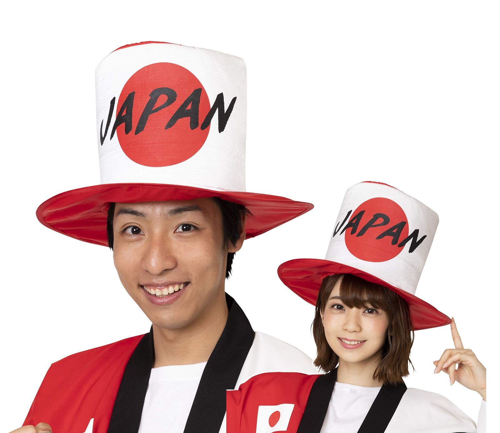 応援グッズ JAPANシルクハット クリアストーン Clearstone ユニセックス ホワイト