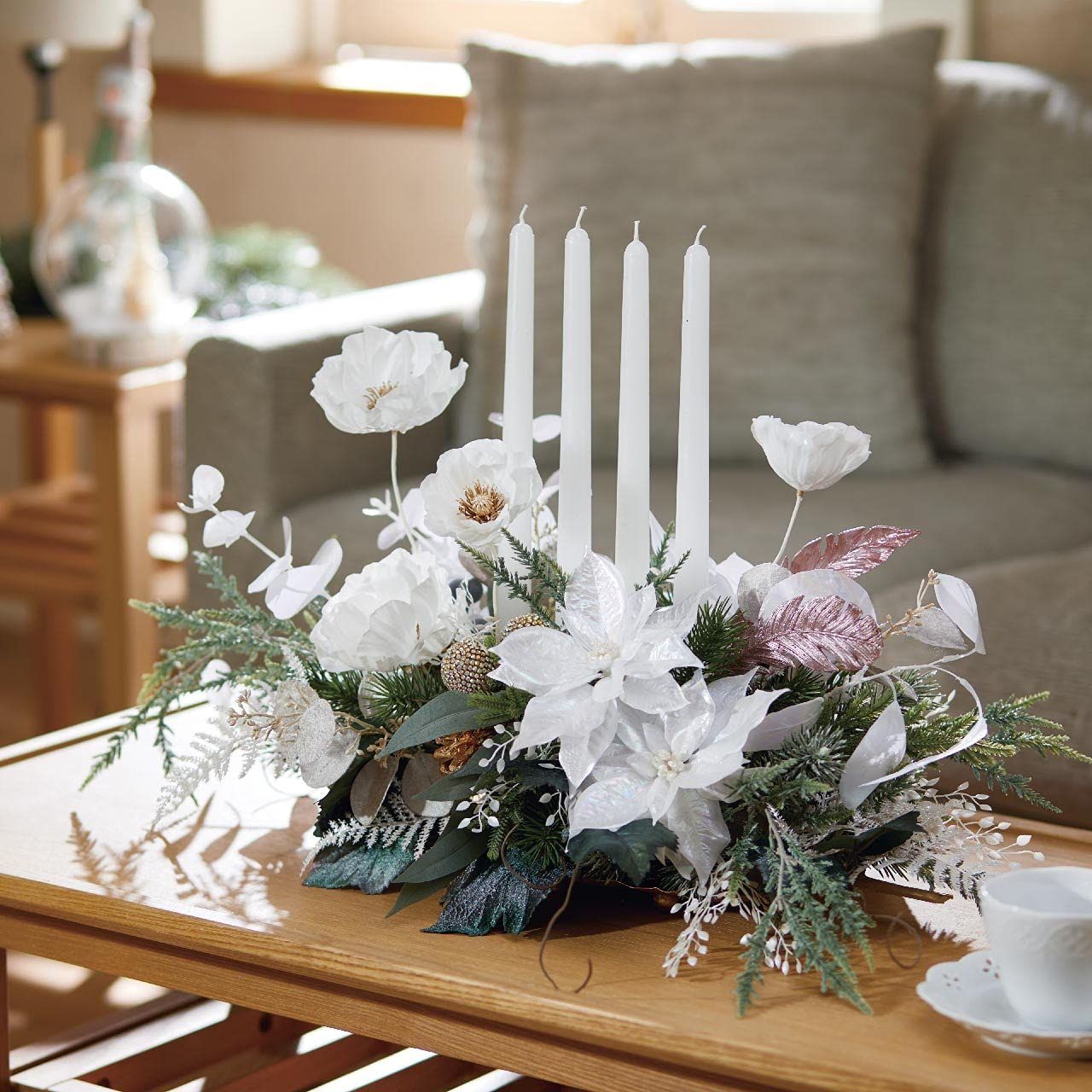 東京堂 Tokyodo キャンドル 12インチテーパー ホワイト Φ2.3×H 30.5㎝ 12本入 -001