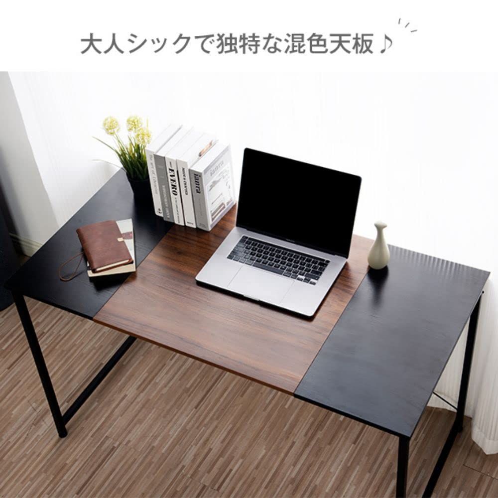 スリム　折りたたみ式パソコンデスク 学習机【6/6処分のため最終価格】 数量限定】組み立て不要 完成品 スペース 幅120×奥行60×高さ75cm 広い