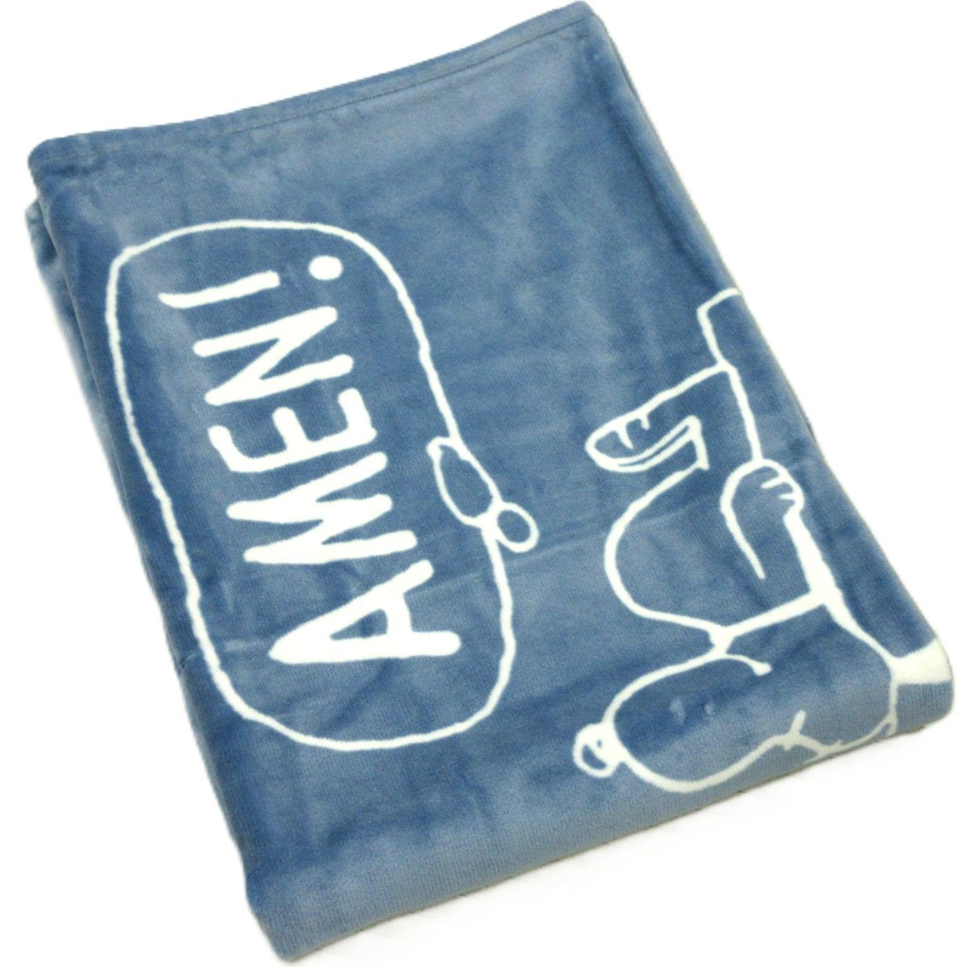 西川スヌーピー綿毛布 シングル ブルー