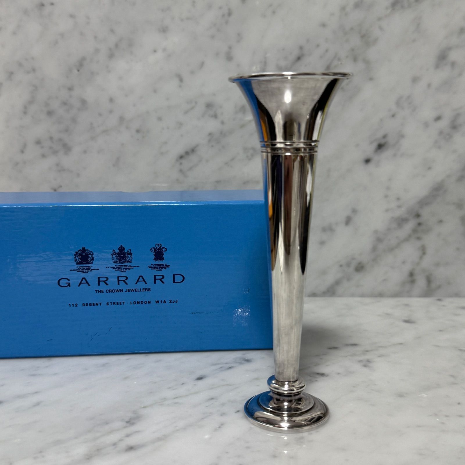 GARRARD ガラード フラワーベース 花瓶 花器 GARRARD ガラード 花瓶 一輪挿し 銀器 シルバー 花瓶・花器・フラワー