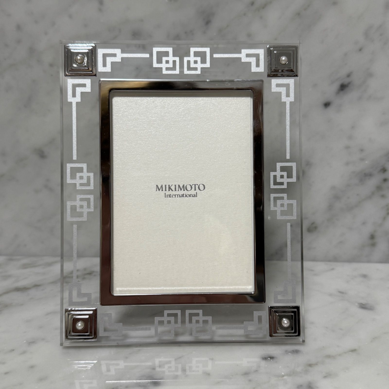 新品 未使用 MIKIMOTO ミキモト フォトフレーム パール付き 真珠