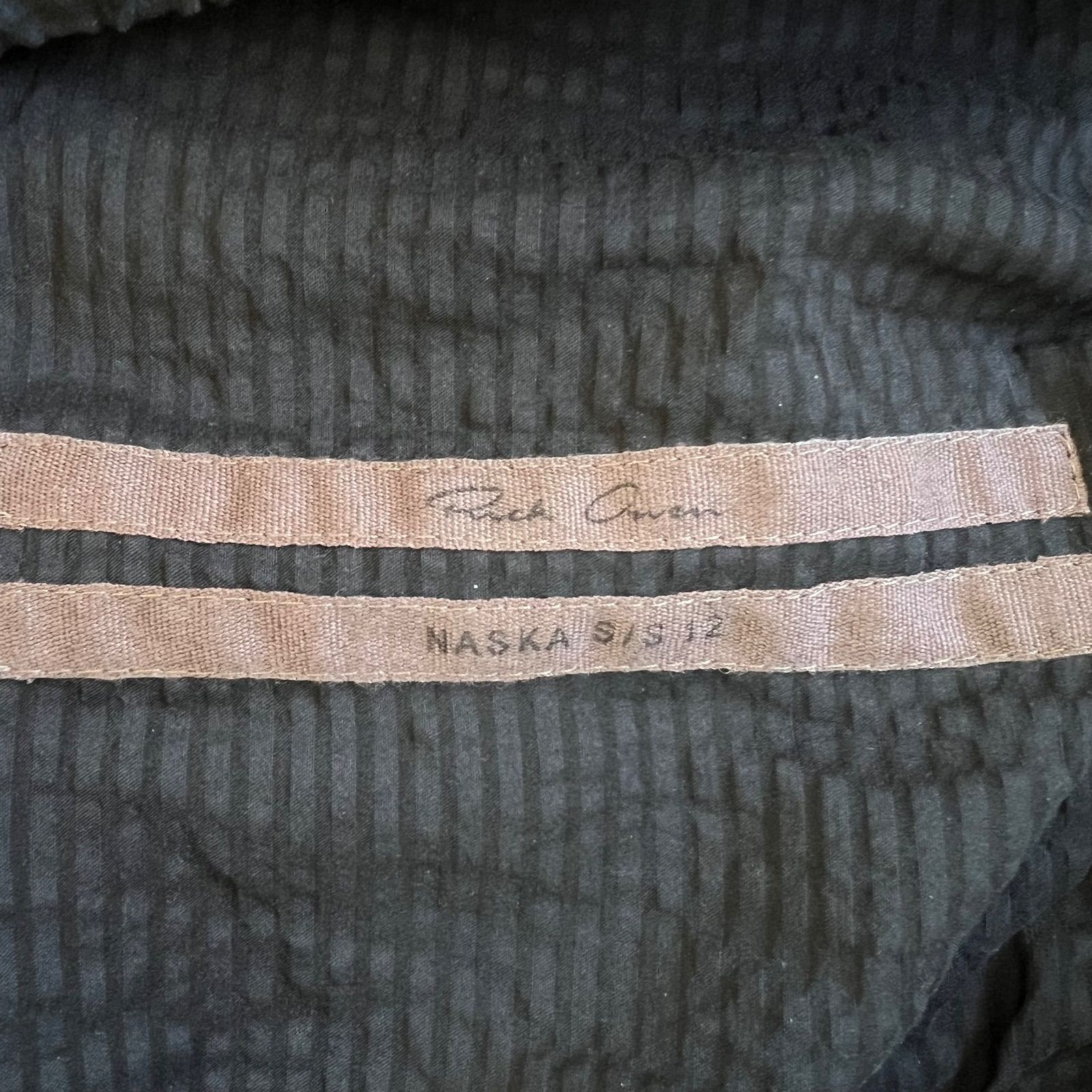 Rick Owens / リックオウエンス 12SS 「NASKA」コレクション シルク